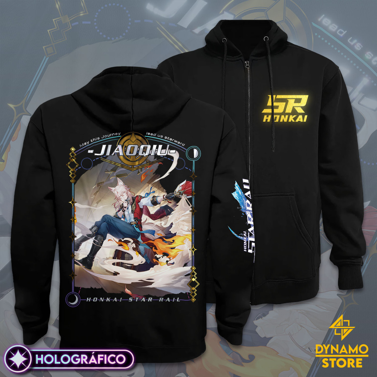 Jiaoqiu - Honkai Star Rail - Poleron Holográfica - MYTHRIL PRINT