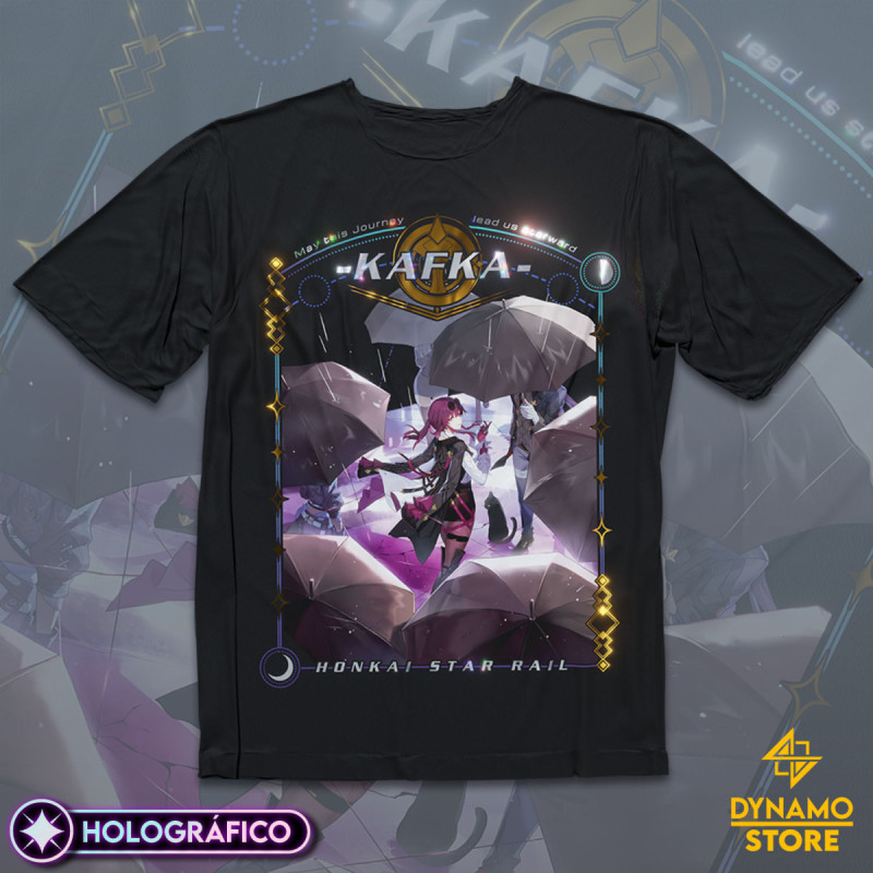 Kafka - Honkai Star Rail - Polera Holográfica - MYTHRIL PRINT