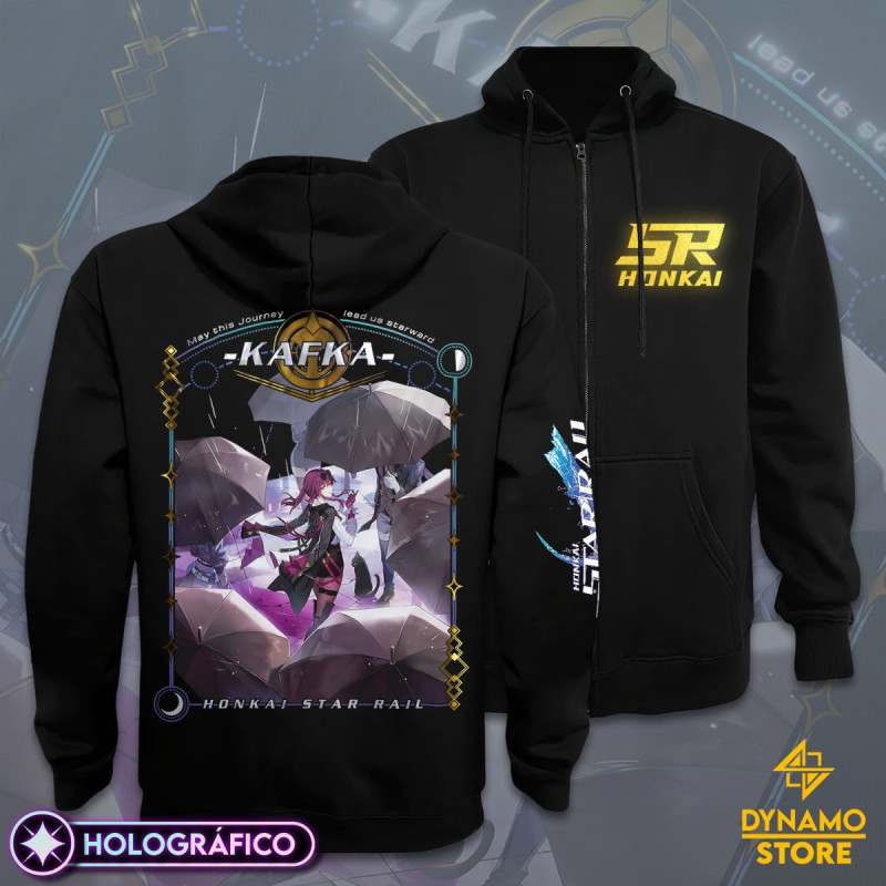 Kafka - Honkai Star Rail - Poleron Holográfica - MYTHRIL PRINT