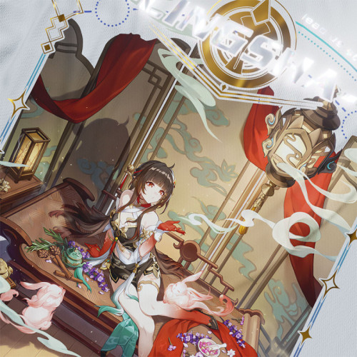 Lingsha - Honkai Star Rail - Polera Holográfica - MYTHRIL PRINT