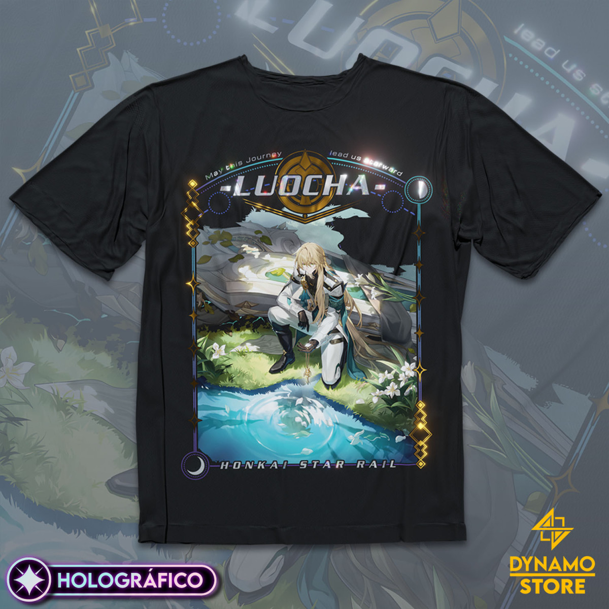 Luocha - Honkai Star Rail - Polera Holográfica - MYTHRIL PRINT