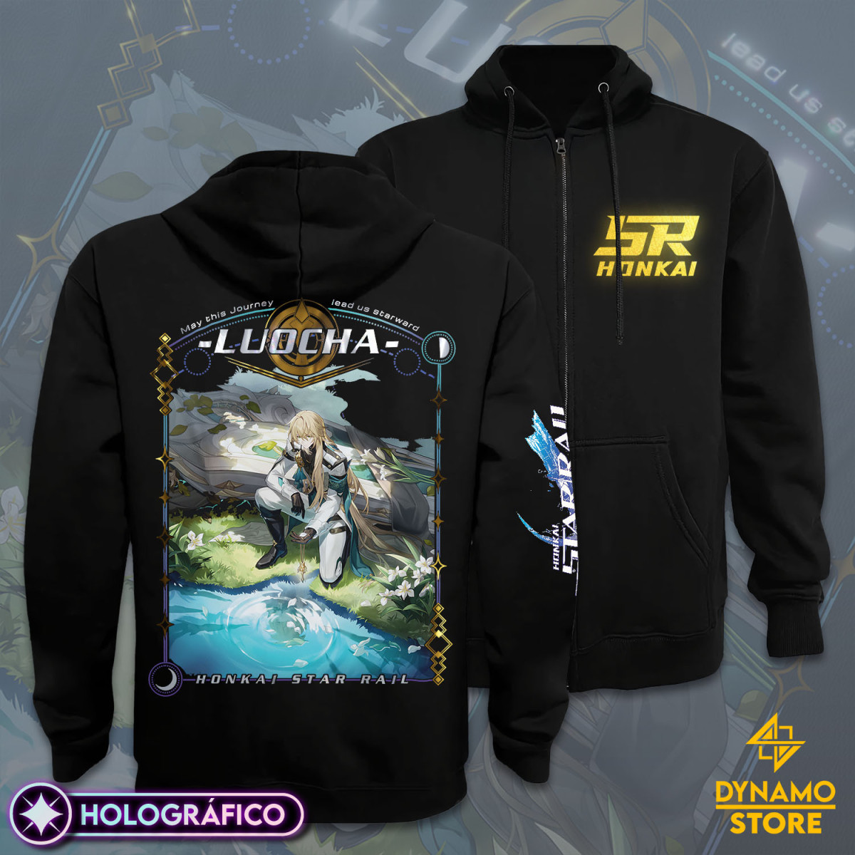 Luocha - Honkai Star Rail - Poleron Holográfica - MYTHRIL PRINT