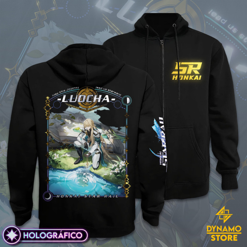 Luocha - Honkai Star Rail - Poleron Holográfica - MYTHRIL PRINT
