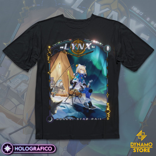 Lynx - Honkai Star Rail - Polera Holográfica - MYTHRIL PRINT