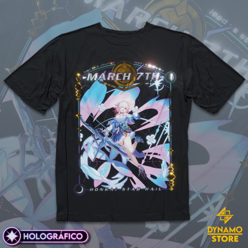 March 7th - Honkai Star Rail - Polera Holográfica - MYTHRIL PRINT