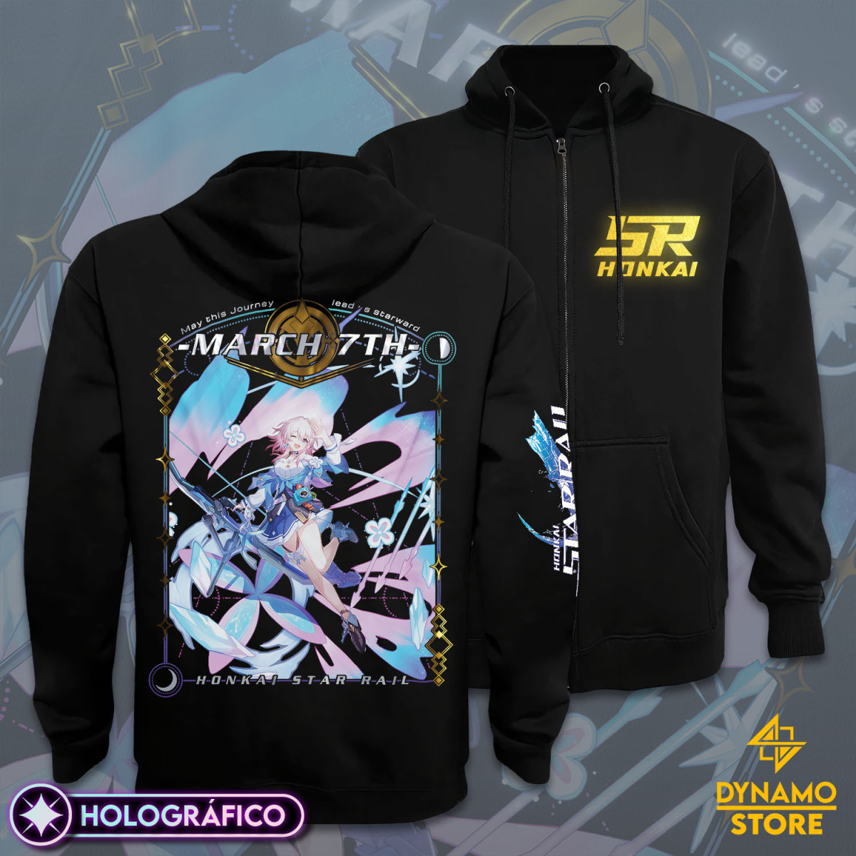 March 7th - Honkai Star Rail - Poleron Holográfica - MYTHRIL PRINT