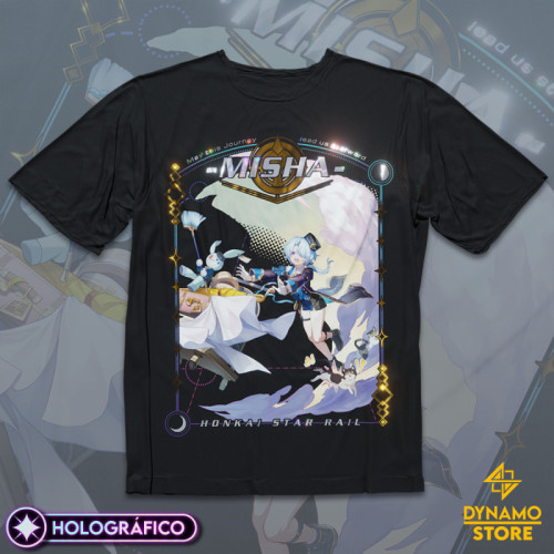Misha - Honkai Star Rail - Polera Holográfica - MYTHRIL PRINT