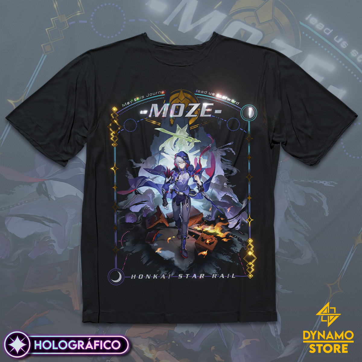 Moze - Honkai Star Rail - Polera Holográfica - MYTHRIL PRINT