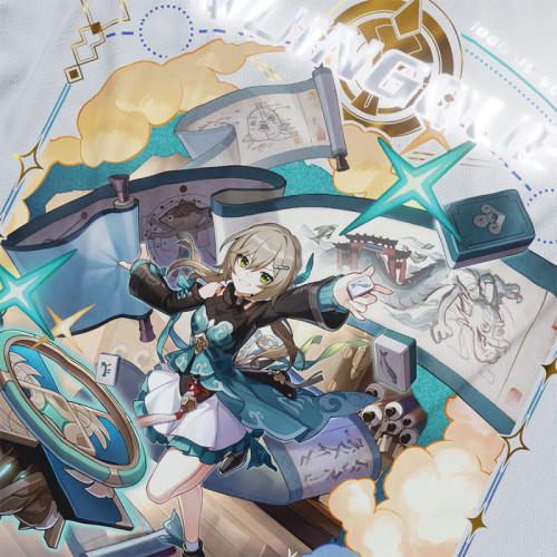 Qingque - Honkai Star Rail - Polera Holográfica - MYTHRIL PRINT