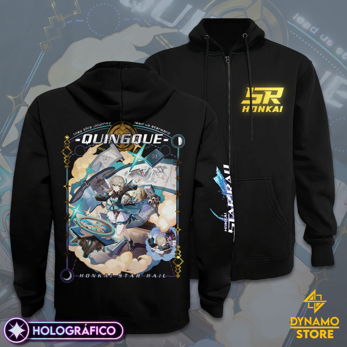 Qingque - Honkai Star Rail - Poleron Holográfica - MYTHRIL PRINT