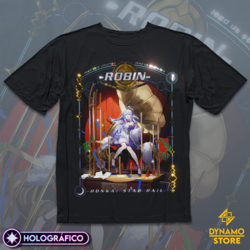 Robin - Honkai Star Rail - Polera Holográfica - MYTHRIL PRINT