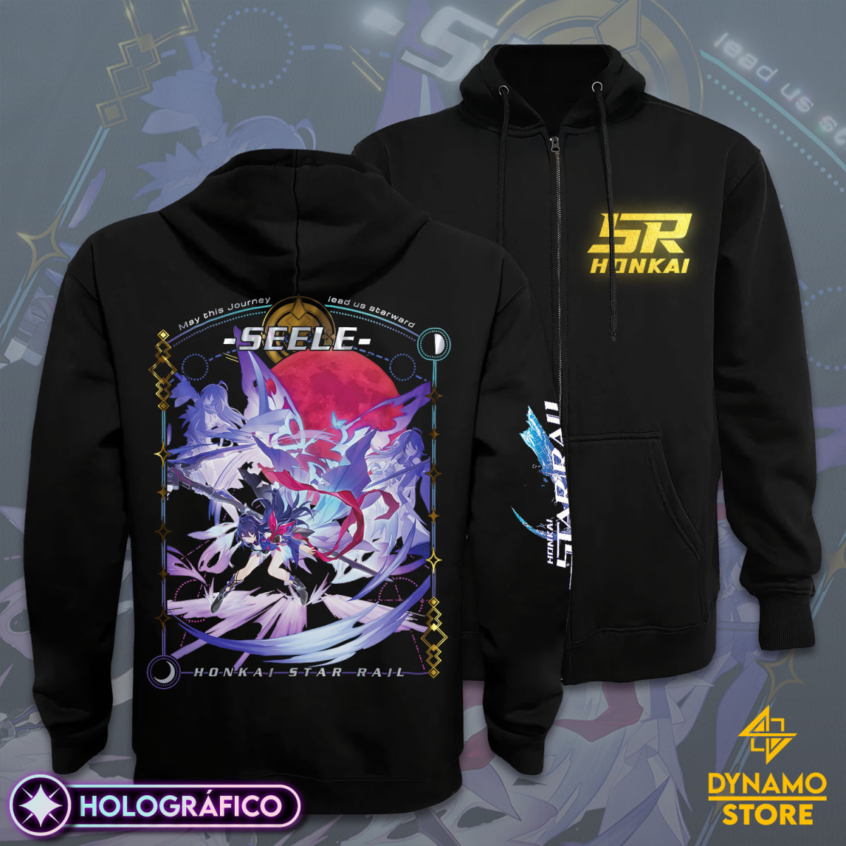 Seele - Honkai Star Rail - Poleron Holográfica - MYTHRIL PRINT