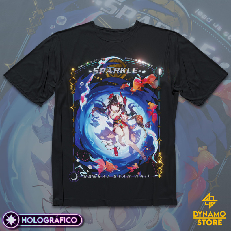 Sparkle - Honkai Star Rail - Polera Holográfica - MYTHRIL PRINT