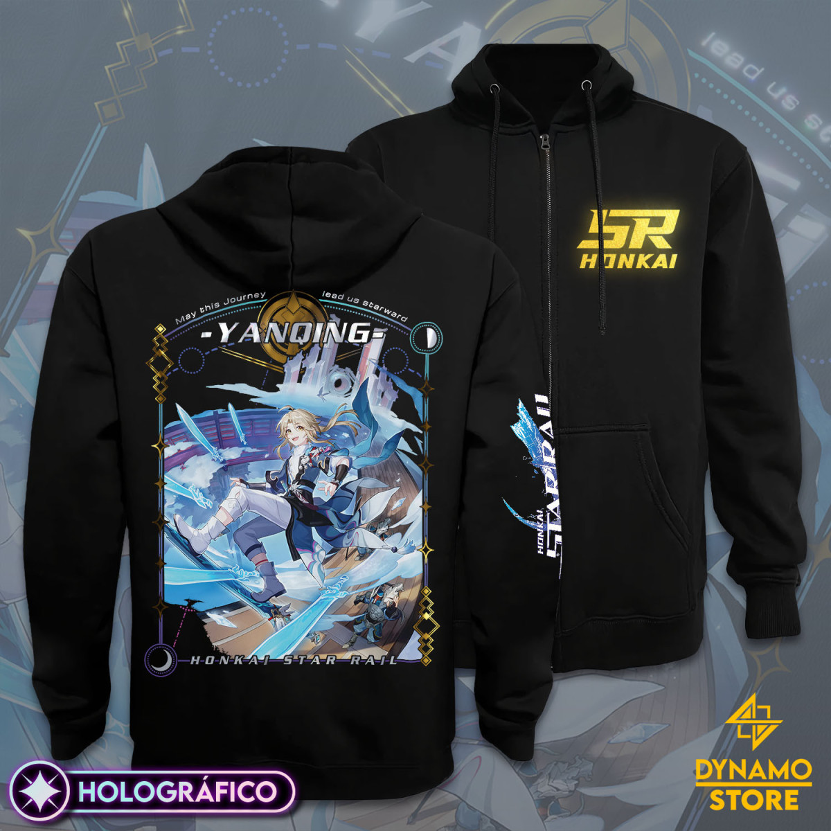 Yanqing - Honkai Star Rail - Poleron Holográfica - MYTHRIL PRINT