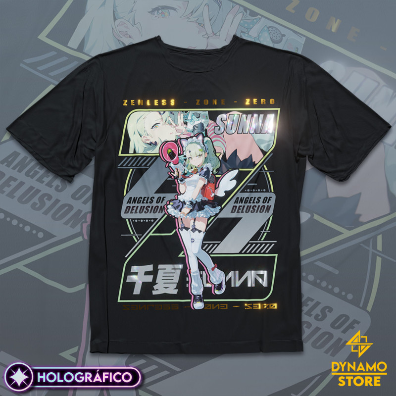 Sunna Afternoon Tea Break - Zenless Zone Zero - Polera Holográfica - MYTHRIL PRINT