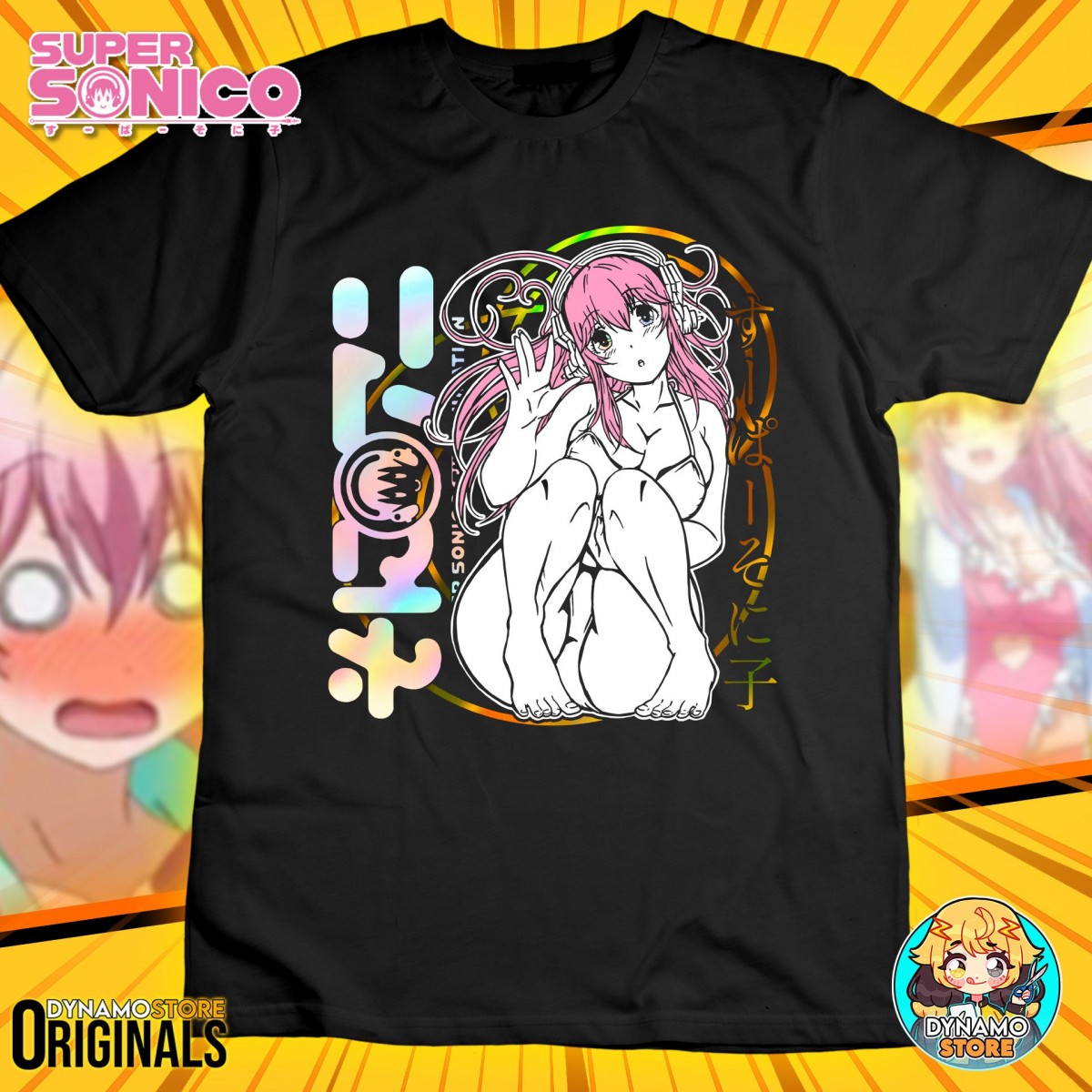 Super Sonico - Nitroplus - Polera Holográfica