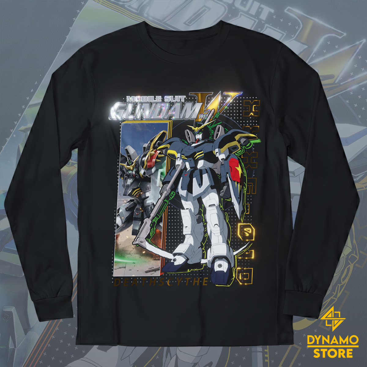 XXXG 01S Shenglong Gundam - Mobile Suit Gundam Wing - Polera Manga Larga Holográfica - MYTHRIL PRINT