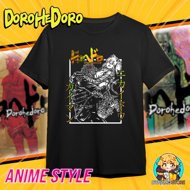 Polera Holográfica - Kaiman y Nikaido - Dorohedoro