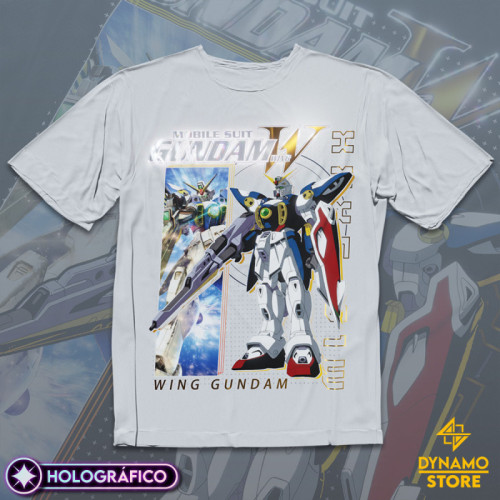 XXXG 01W Wing Gundam - Mobile Suit Gundam Wing - Polera Holográfica - MYTHRIL PRINT