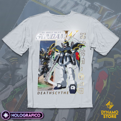 XXXG 01D Gundam Deathscythe - Mobile Suit Gundam Wing - Polera Holográfica - MYTHRIL PRINT
