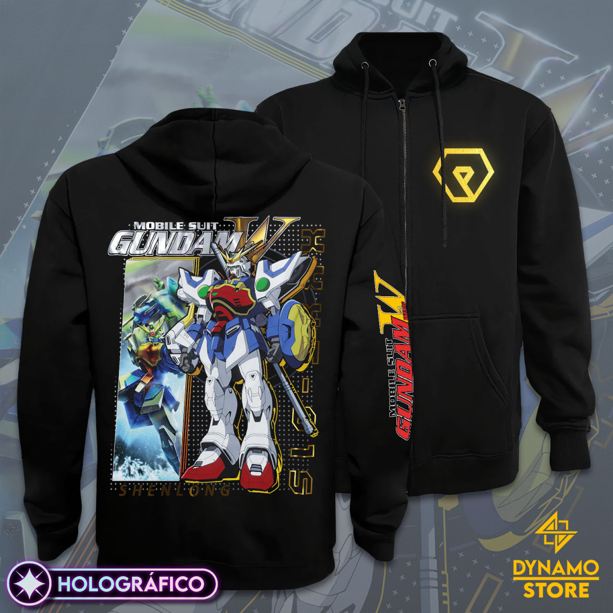 XXXG 01S Shenglong Gundam - Mobile Suit Gundam Wing - Poleron Holográfica - MYTHRIL PRINT