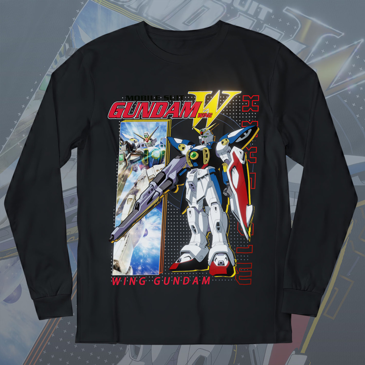 XXXG 01W Wing Gundam - Mobile Suit Gundam Wing - Polera Manga Larga - MYTHRIL PRINT