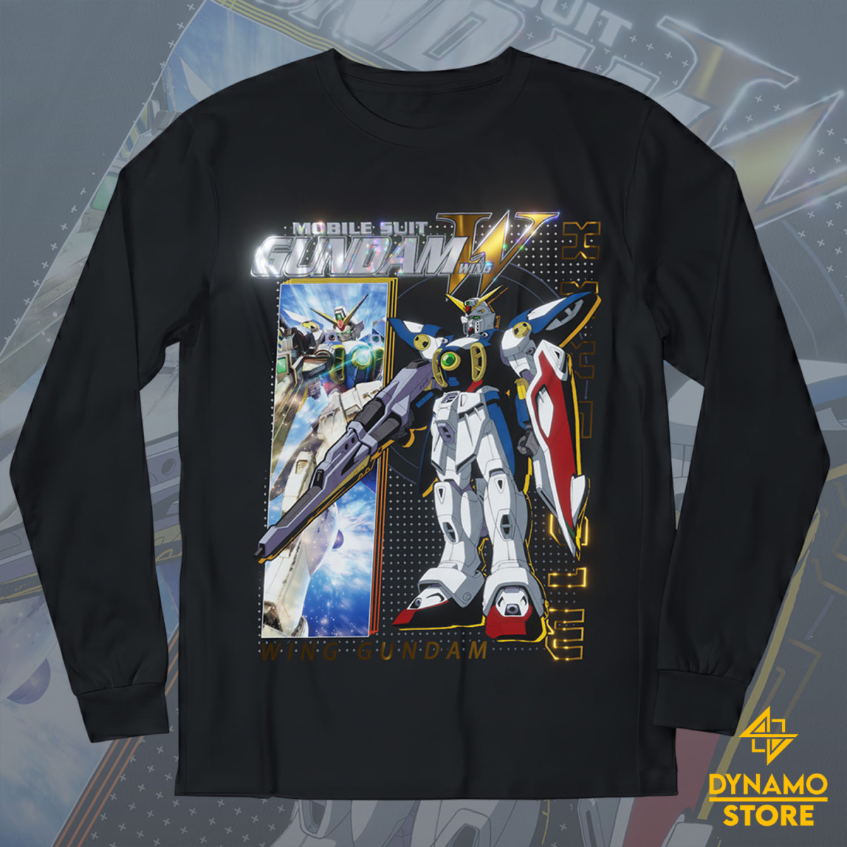 XXXG 01W Wing Gundam - Mobile Suit Gundam Wing - Polera Manga Larga Holográfica - MYTHRIL PRINT