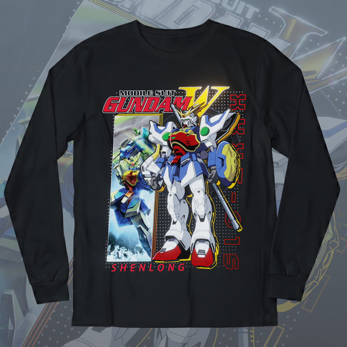 XXXG 01S Shenglong Gundam - Mobile Suit Gundam Wing - Polera Manga Larga - MYTHRIL PRINT