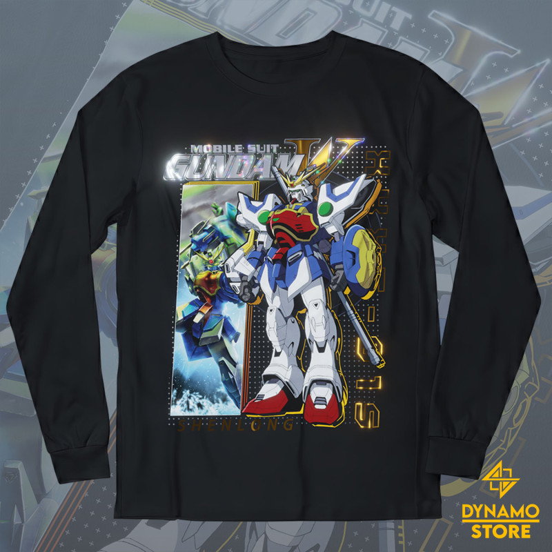 XXXG 01S Shenglong Gundam - Mobile Suit Gundam Wing - Polera Manga Larga Holográfica - MYTHRIL PRINT
