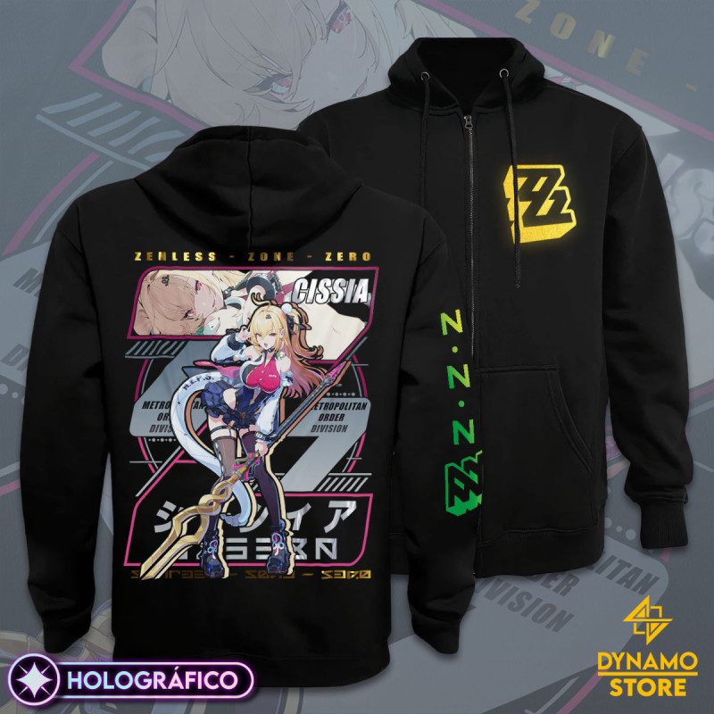 Cissia - Zenless Zone Zero - Poleron Holográfica - MYTHRIL PRINT