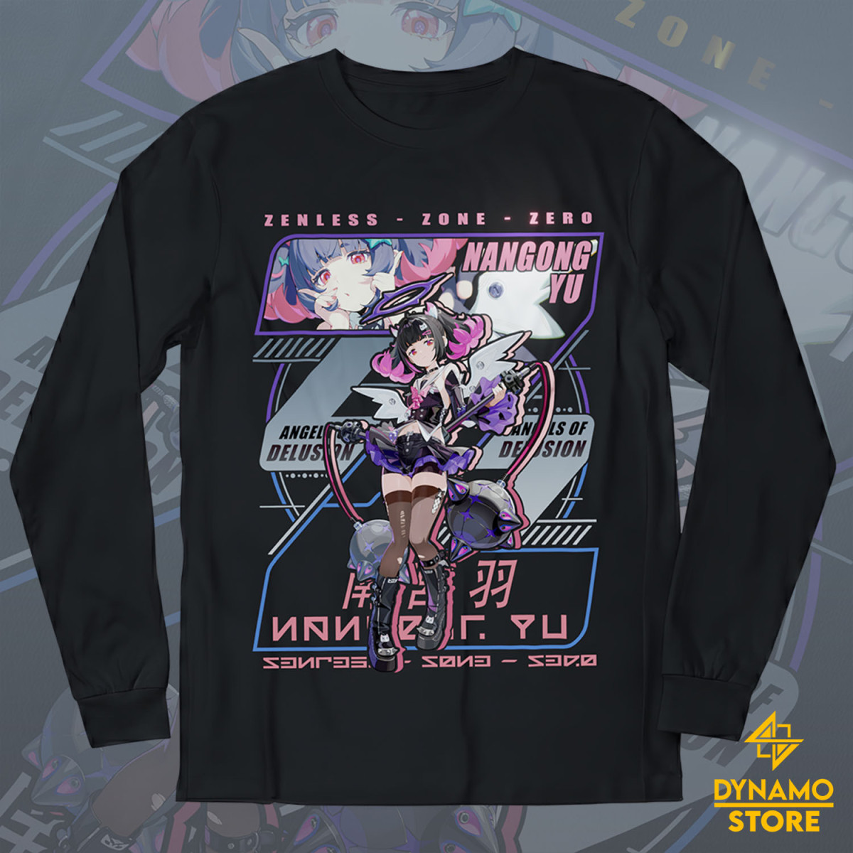 Nangong Yu Rhapsodys Muse - Zenless Zone Zero - Polera Manga Larga - MYTHRIL PRINT