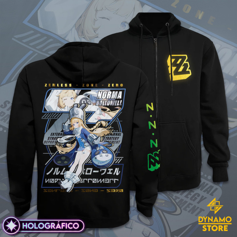 Norma Hollowell - Zenless Zone Zero - Poleron Holográfica - MYTHRIL PRINT