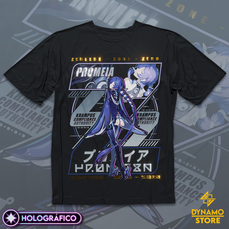 Promeia - Zenless Zone Zero - Polera Holográfica - MYTHRIL PRINT