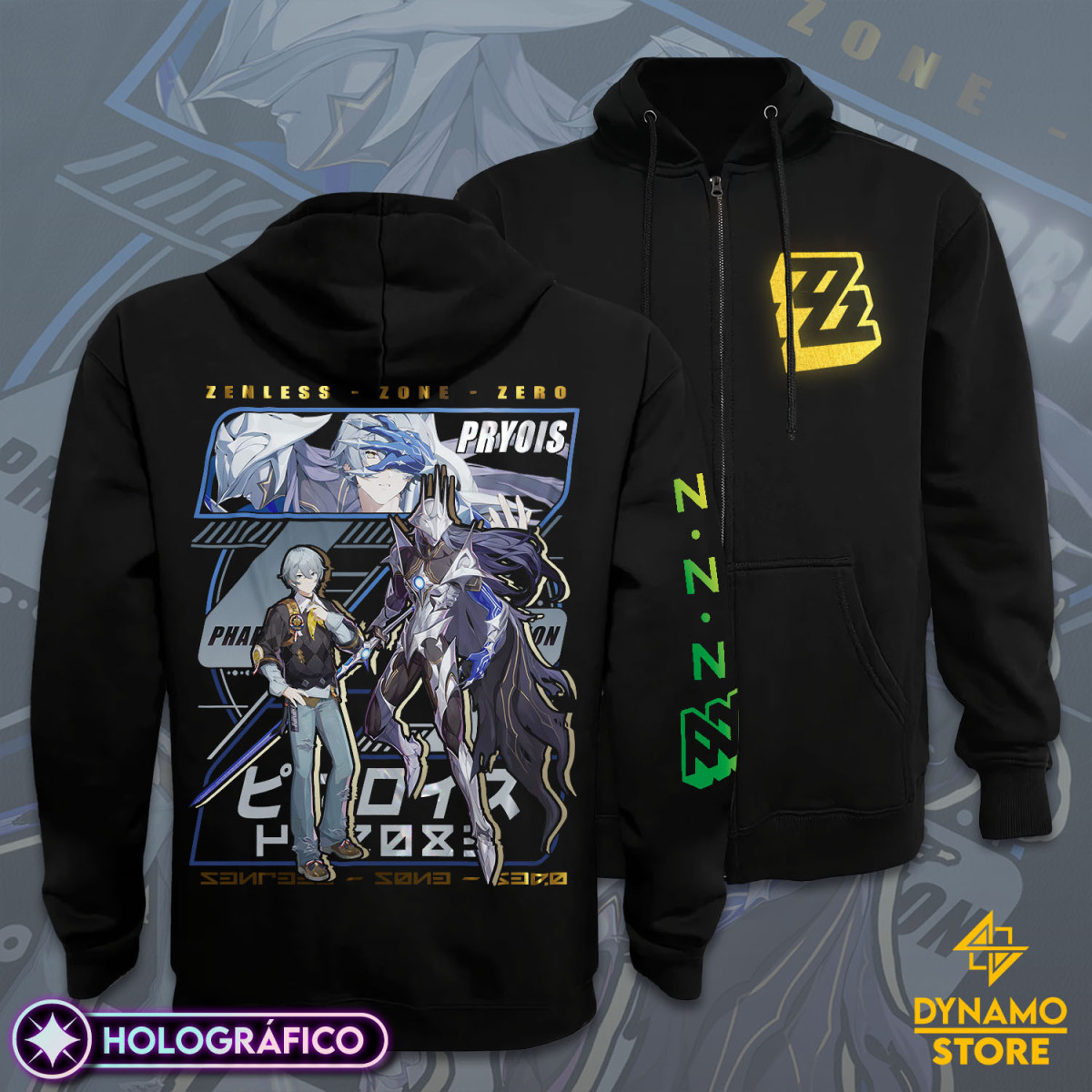 Pyrois Wise - Zenless Zone Zero - Poleron Holográfica - MYTHRIL PRINT