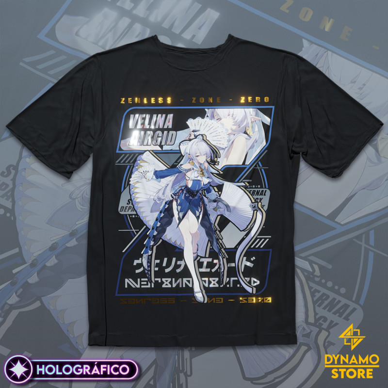 Velina Airgid - Zenless Zone Zero - Polera Holográfica - MYTHRIL PRINT