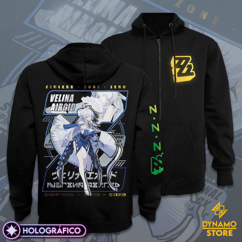 Velina Airgid - Zenless Zone Zero - Poleron Holográfica - MYTHRIL PRINT