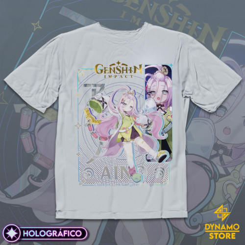 Aino - Genshin Impact - Polera Holográfica - MYTHRIL PRINT