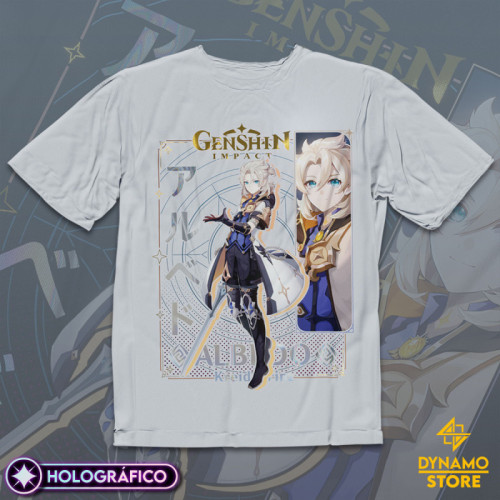 Albedo - Genshin Impact - Polera Holográfica - MYTHRIL PRINT