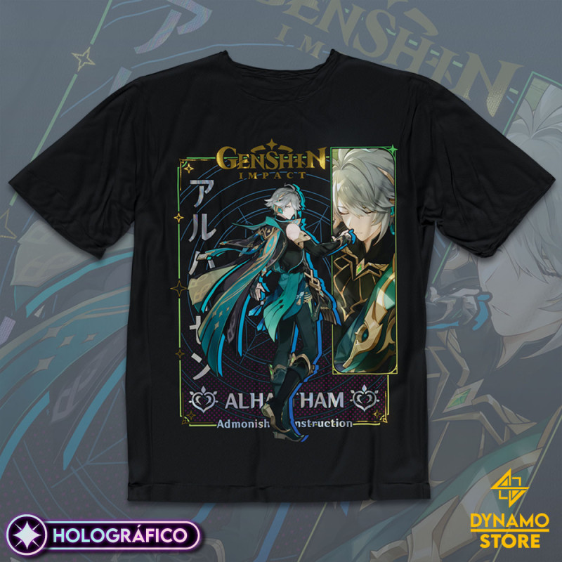Alhaitham - Genshin Impact - Polera Holográfica - MYTHRIL PRINT