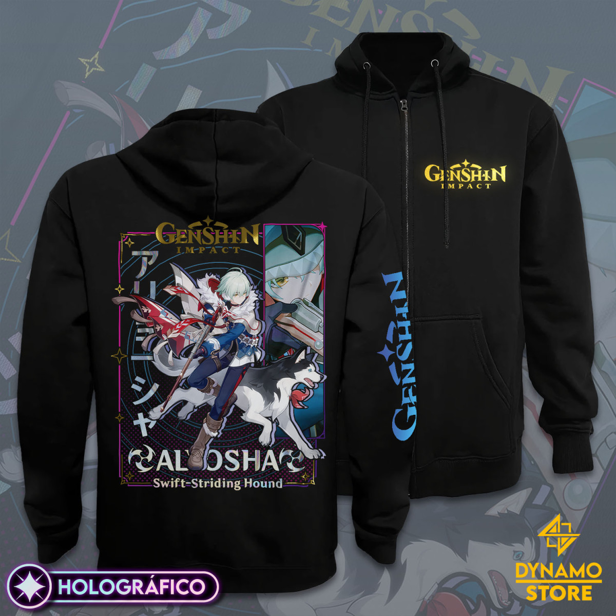 Alyosha - Genshin Impact - Poleron Holográfica - MYTHRIL PRINT