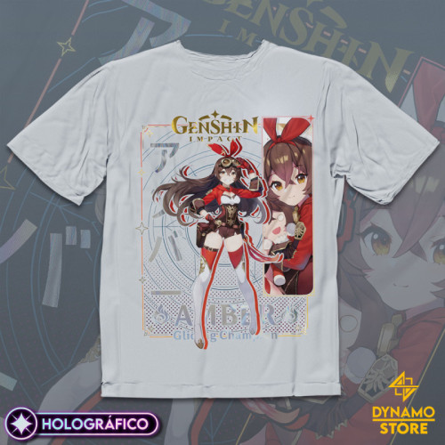 Amber - Genshin Impact - Polera Holográfica - MYTHRIL PRINT
