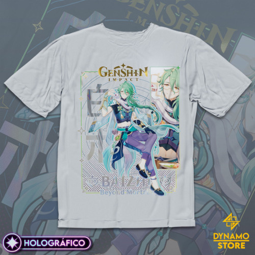 Baizhu - Genshin Impact - Polera Holográfica - MYTHRIL PRINT