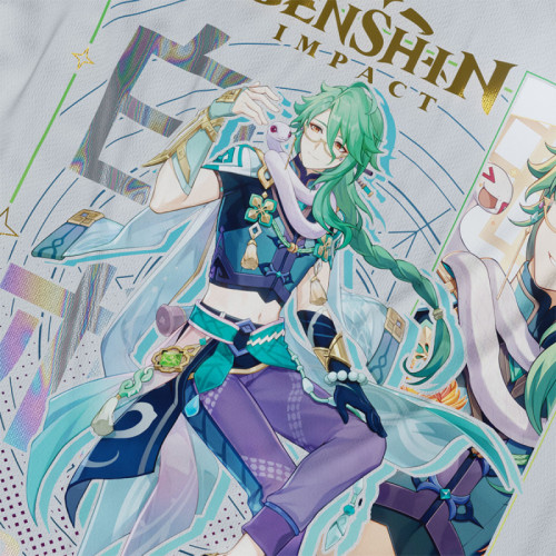 Baizhu - Genshin Impact - Polera Holográfica - MYTHRIL PRINT