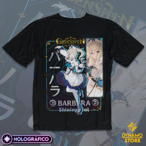 Barbara - Genshin Impact - Polera Holográfica - MYTHRIL PRINT
