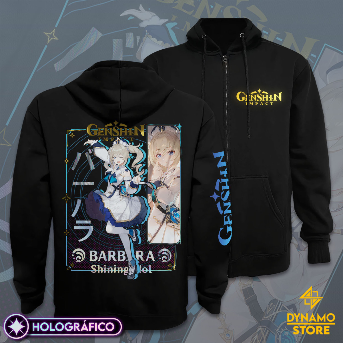 Barbara - Genshin Impact - Poleron Holográfica - MYTHRIL PRINT
