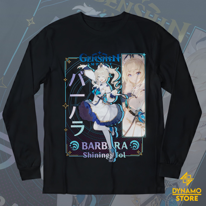 Barbara - Genshin Impact - Polera Manga Larga - MYTHRIL PRINT