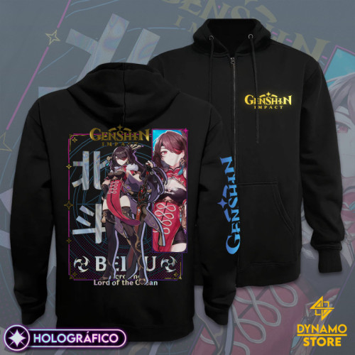 Beidu - Genshin Impact - Poleron Holográfica - MYTHRIL PRINT