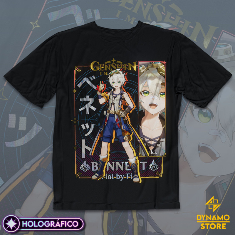 Bennett - Genshin Impact - Polera Holográfica - MYTHRIL PRINT