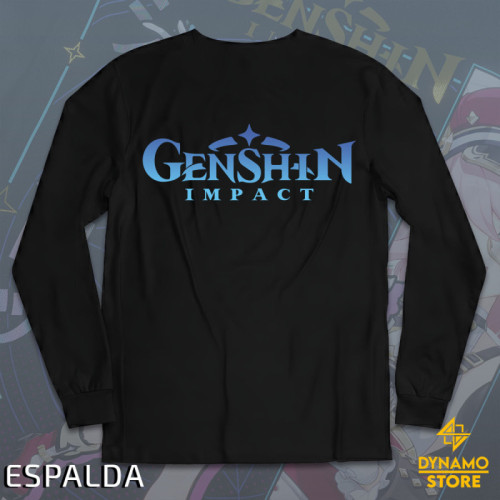 Charlotte - Genshin Impact - Polera Manga Larga Holográfica - MYTHRIL PRINT