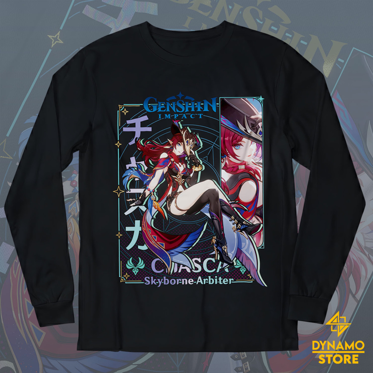 Chasca - Genshin Impact - Polera Manga Larga - MYTHRIL PRINT
